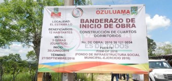 AVANZA LA CONSTRUCCION DE CUARTOS DORMITORIO EN OZULUAMA