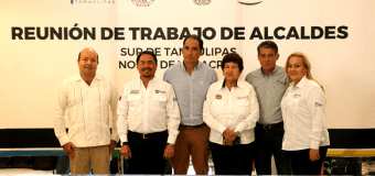 Asiste Alma Laura Amparán a reunión de trabajo de alcaldes del sur de Tamaulipas y norte de Veracruz