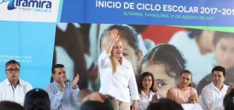 Inicia alcaldesa Alma Laura Amparán periodo escolar 2017-2018 en Altamira