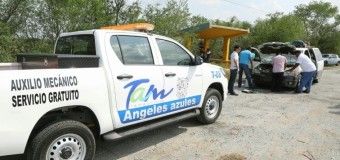 Brindan ángeles azules atención a cientos de automovilistas en Tamaulipas