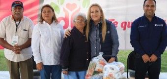 Beneficia Alma Laura Amparán a más de 8 mil abuelitos con entrega de despensas