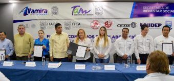Gobierno de Altamira firma convenios de colaboración con instituciones educativas