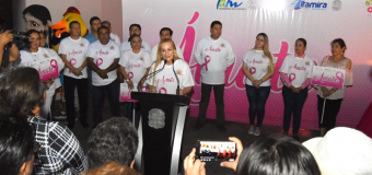 Encabezan alcaldesa Alma Laura Amparán y presidenta del DIF, Alma Laura Hernández, la caminata “Ámate’’, para crear conciencia sobre esa enfermedad