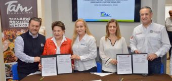 Firma Alma Laura Amparán convenio de colaboración con la Secretaría de Turismo y Cruz Roja Mexicana