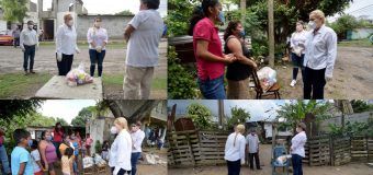 Efectúa Alma Laura Amparán entrega de despensas en colonia Lomas de Miralta