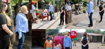 Entrega Alma Laura Amparán apoyos alimenticios a familias de Villa Cuauhtémoc