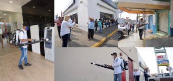 Sanitizan Gobierno de Altamira y Secretaría de Salud áreas comerciales de Altamira