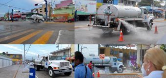 Supervisa Alma Laura Amparán sanitización en zona centro de Altamira