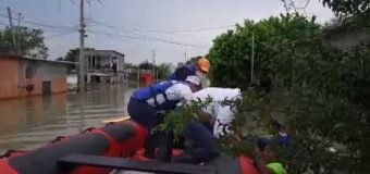 Apoya Ismael García Cabeza de Vaca a familias afectadas por Hanna en Reynosa