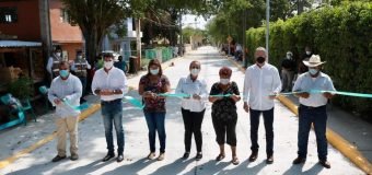 Moderniza Alma Laura Amparán zona rural con pavimentación de vialidades