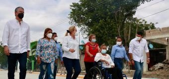 Con más obras de infraestructura, cumple Alma Laura Amparán a habitantes de Villa Cuauhtémoc