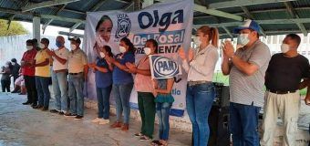 Respaldan candidatura ala presidencia municipal, de Olga del rosal Mar, por el PAN, Habitantes de Canoas.