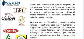 Sectores productivos solicitan a Diputados Federales tamaulipecos defender el presupuesto para Tamaulipas