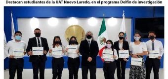Destacan estudiantes de la UAT en el Programa Delfín de investigación