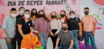 FESTEJA ROSSY LUQUE DE MARTÍNEZ DÍA DE REYES CON NIÑOS DEL PROGRAMA PANNARTI