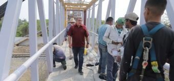 Supervisión de rehabilitación en puente peatonal sector La Morita