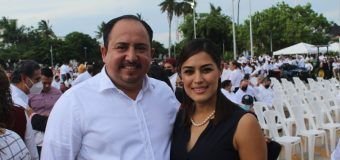 EL GERENTE DE LA COMAPA ALTAMIRA ING. OMAR HERNANDEZ LEINES EN COMPAÑÍA DE SU DISTINGUIDA ESPOSA ￼