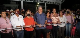 Inaugura alcalde de Altamira Domo en Monte Alto en punto de las 9:40 pm.