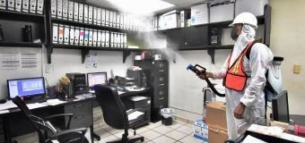 Comapa Altamira lleva a cabo acciones de sanitización en las diferentes oficinas, módulos y áreas de trabajo