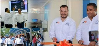 Entrega Rector de la UAT en Nuevo Laredo equipamiento de aulas digitales