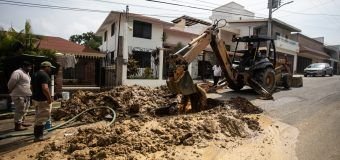 Atiende Comapa Sur fuga de agua en una colonia de Tampico