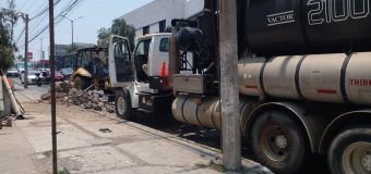 COMAPA Sur reparó con prontitud una fuga en la Avenida Hidalgo