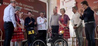 Recibe DIF Tamaulipas 20 sillas de ruedas especiales donadas por el CRIT Altamira