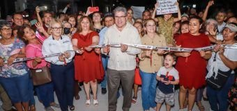 El alcalde cumplió su compromiso por pavimentar esta importante vialidad para beneficio de las familias