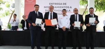 Rector de la UAT entrega nombramientos a nuevos directivos de la UAM Mante
