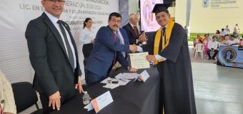 Rector de la UAT, Dámaso Anaya, preside graduación en la UAM Mante