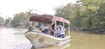 Supervisa Américo trabajos de dragado en el sistema lagunario en el sur de Tamaulipas