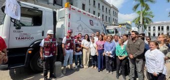 Entrega Mónica Villarreal Cinco Nuevos Camiones Recolectores de Basura