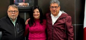 Un gusto saludar a mi amigo, el Secretario de Administración del Gobierno del Estado, Dr. Jesús Lavín Verástegui y a la Directora de Patrimonio Estatal, C.P. Silvia Lizbeth Cuéllar Mendoza, gestionando los avances del comodato del Estadio Altamira. Seguimos avanzando para lograr el impulso al deporte en nuestra tierra de campeones. ¡Excelente día!