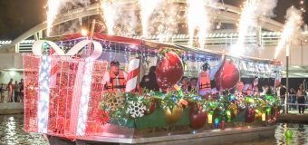 Disfrutan Tampiqueños Mágico Desfile Náutico Navideño en el Paseo La Cortadura