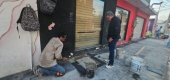 Moderniza Gobierno de Altamira banquetas en la Zona Centro de la ciudad