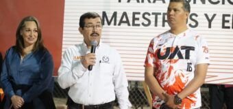 Rector de la UAT inaugura torneos deportivos para docentes y empleados universitarios