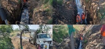 Ejecuta COMAPA Sur importante obra de rehabilitación de colector en la zona norte