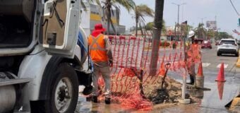 COMAPA SUR optimiza servicio de agua en céntrico sector de Ciudad Madero