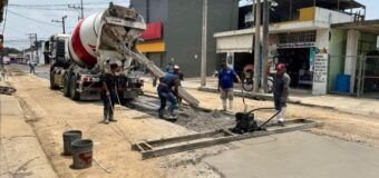 Avanza COMAPA SUR en la reposición de pavimento tras reparación de fugas