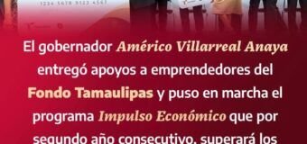 “El desarrollo debe llegar a todas partes”: Américo Villarreal entrega apoyos a emprendedores por más de 33 MDP