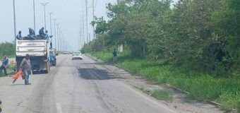 Arranca Armando Martínez labores de bacheo en el Corredor Urbano