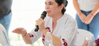 Atiende Mónica Villarreal a pobladores afectados por desbordamiento de Río Tamesí