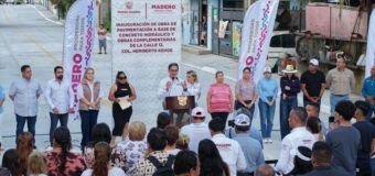 Erasmo González inaugura primera obra de pavimentación 2025 y arranca una calle más