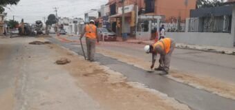 Avanza COMAPA SUR en su programa de reposición de pavimentos-Rehabilitan drenaje y pavimento en colonia de Ciudad Madero