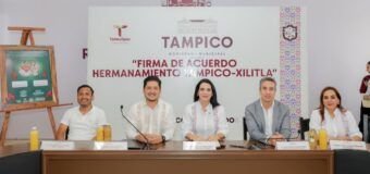 Firman Tampico y Xilitla acuerdo de hermanamiento
