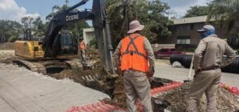 Continúa reconfiguración de colector sanitario en el norte de Tampico-Se han restaurado 350 ml de tubería