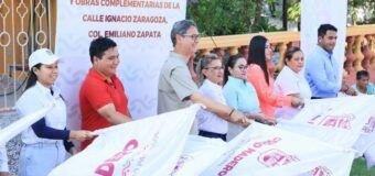 Erasmo González arranca 3 obras más de pavimentación con concreto hidráulico