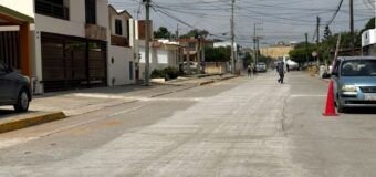 COMAPA Sur entrega pavimentación en la colonia Unidad Nacional tras rehabilitar colector sanitario