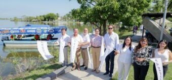 Mónica Villarreal pone en marcha paseos náuticos en la Laguna del Chairel