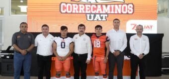 Entrega rector uniformes a Correcaminos UAT de la Liga Mayor ONEFA